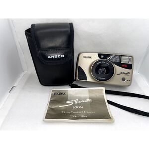 Halina Silhouette 35mm Camera Power Zoom Lens Film 28-52mm DX Flash‎ Tested